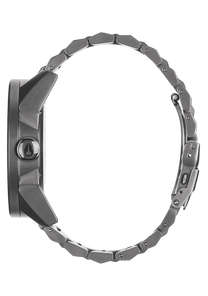 Corporal Stainless Steel - Gunmetal / Blue Crystal View 2