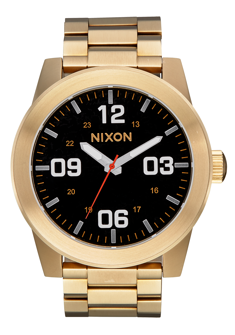 Nixon corporal ss gold black clearance