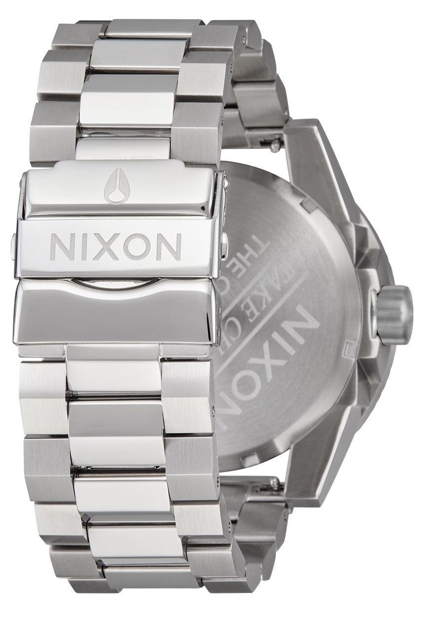 Corporal Stainless Steel Watch | Silver / Coral | Men's Stainless Corporal Stainless Steel Watch | Silver / Coral | Men's Stainless