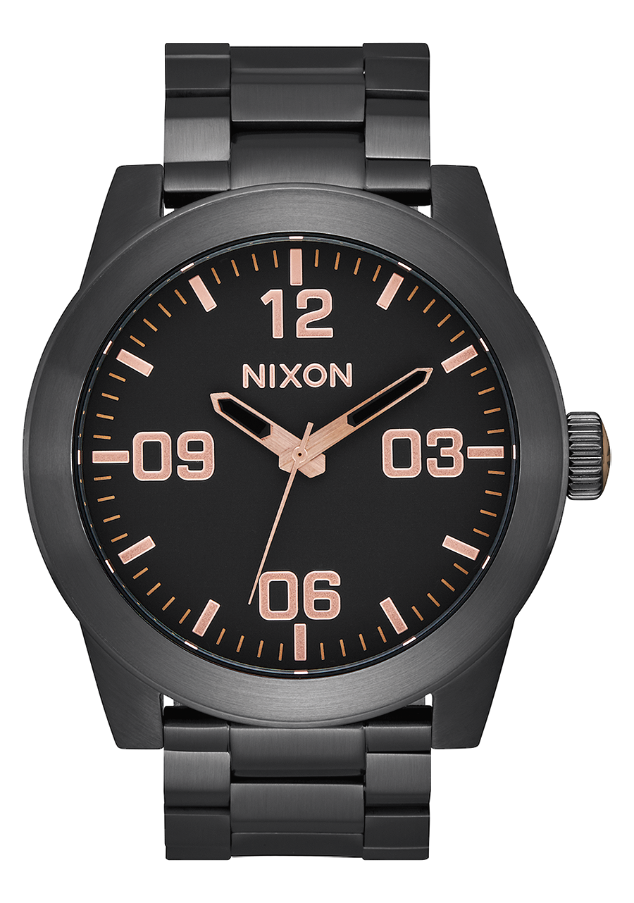 Corporal Stainless Steel - All Black / Rose Gold View 1