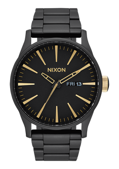 Sentry Stainless Steel Watch | Matte Black / Gold | Men's Sentry Stainless Steel Watch | Matte Black / Gold | Men's