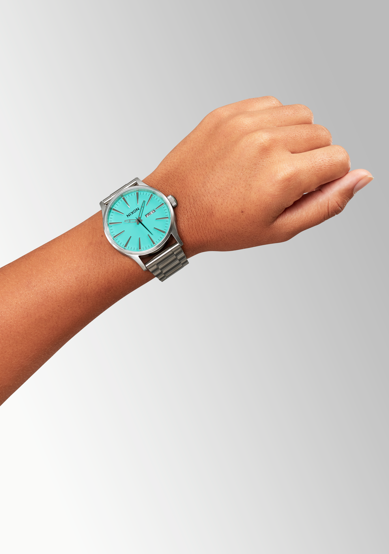 Sentry Stainless Steel Watch | Silver / Turquoise | Men's Sentry Stainless Steel Watch | Silver / Turquoise | Men's