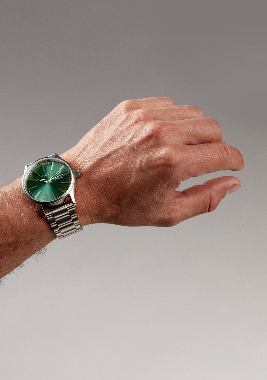 Sentry Stainless Steel Watch | Sage Sunray | Men's Stainless Steel Sentry Stainless Steel Watch | Sage Sunray | Men's Stainless Steel