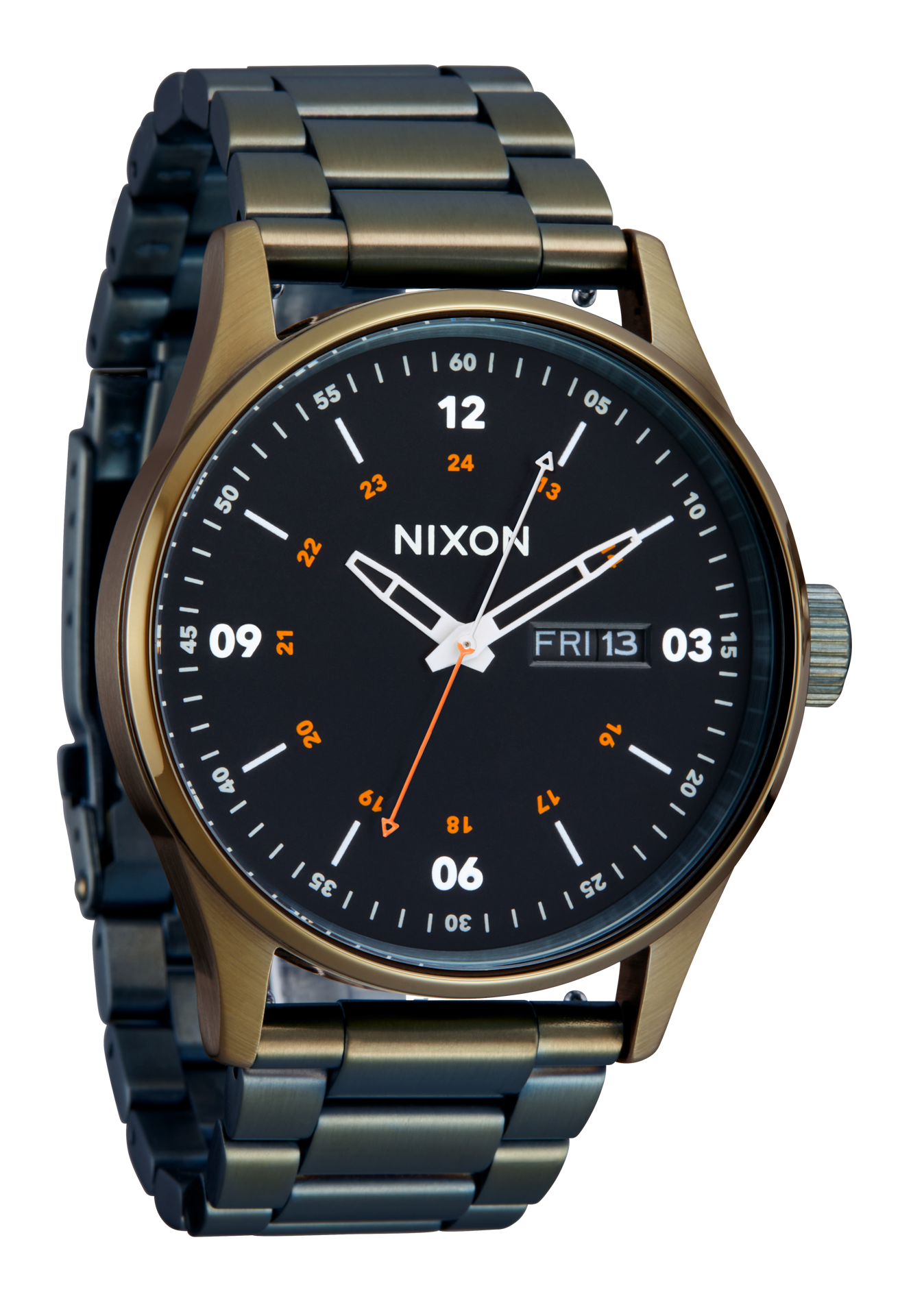 Sentry Stainless Steel Watch | Dark Olive / Black | Men's Sentry Stainless Steel Watch | Dark Olive / Black | Men's