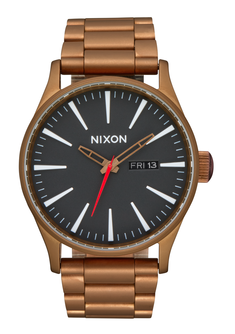 Nixon sentry ss matte black gold sale