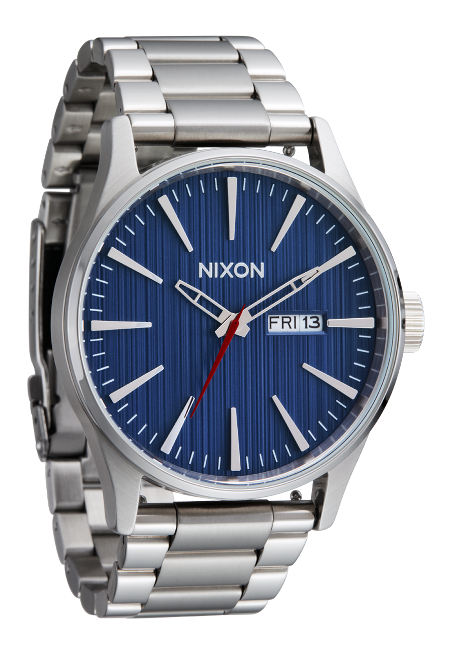 Sentry Stainless Steel Watch Silver Indigo Men s Stainless Steel Nixon US