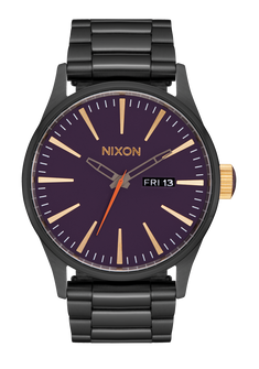 Sentry Stainless Steel Watch | Gunmetal / Blackberry / Gold Sentry Stainless Steel Watch | Gunmetal / Blackberry / Gold