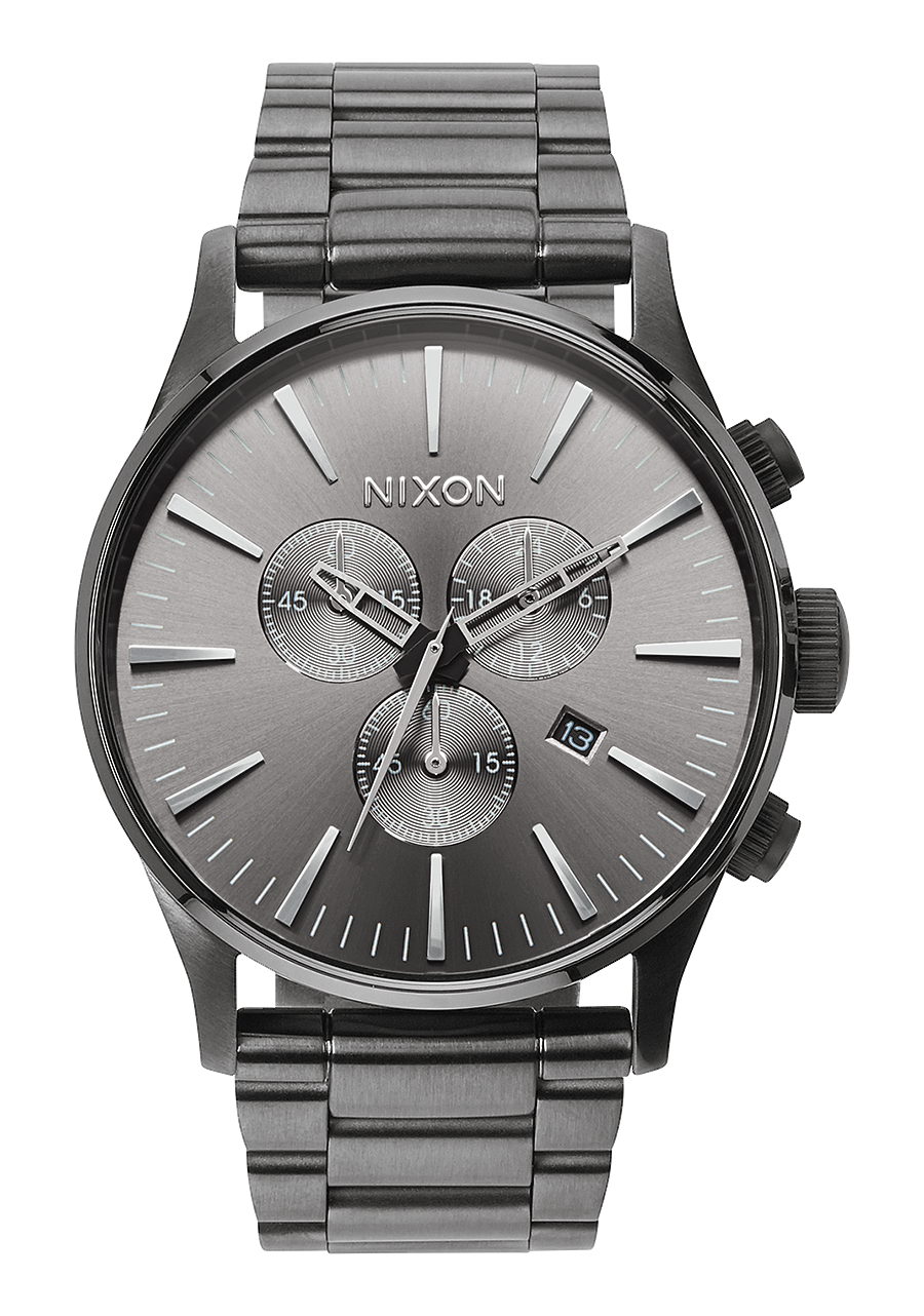 
Nixon Sentry Chrono Watch - Analog - All Gunmetal - View 1