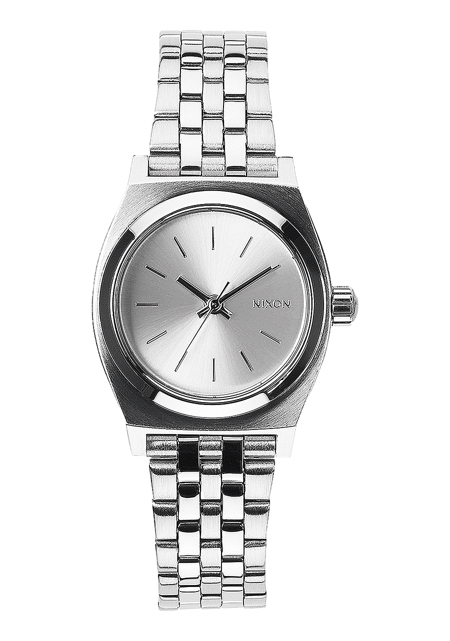 Small Time Teller Watch All Silver Women s Stainless Steel