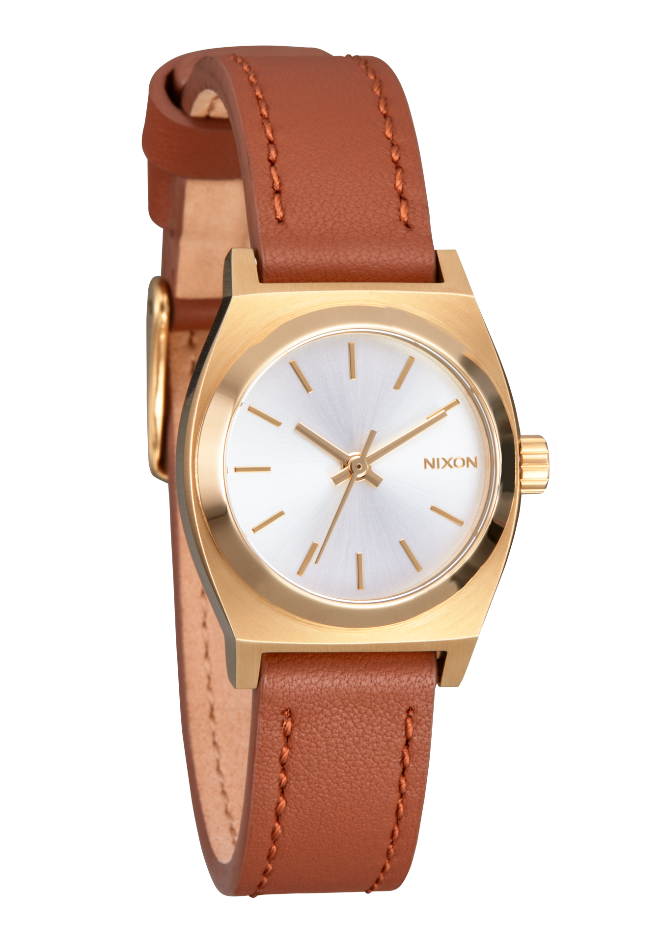 Small Time Teller Watch | Light Gold / White Sunray | Women's Small Time Teller Watch | Light Gold / White Sunray | Women's