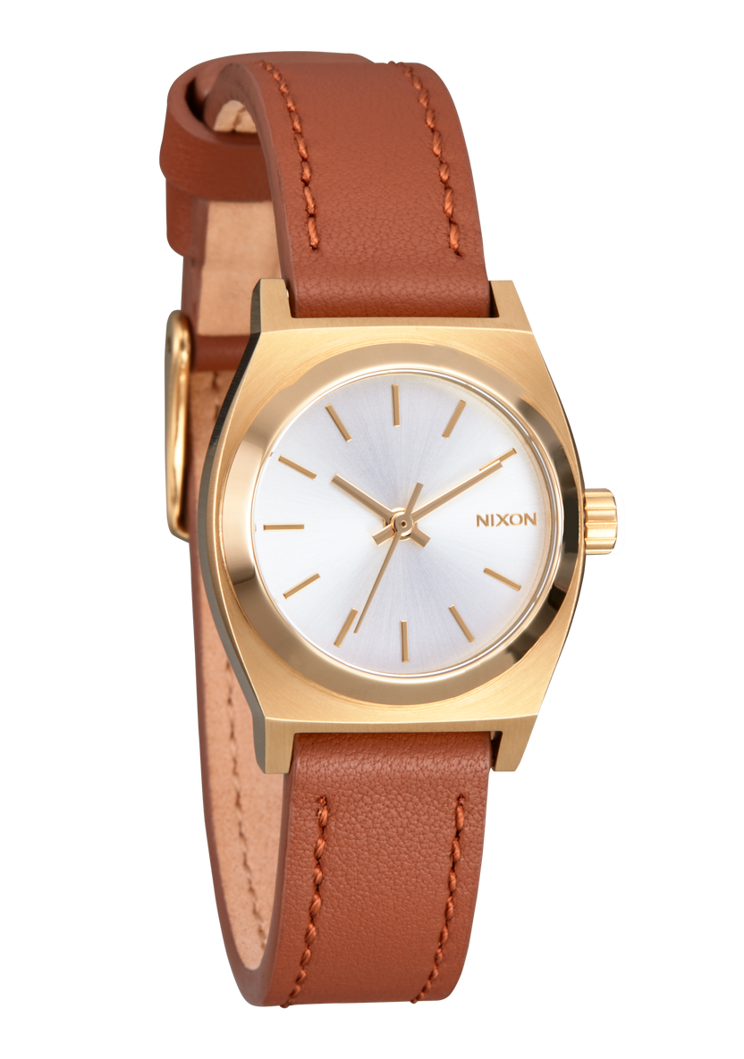 Small Time Teller Watch | Light Gold / White Sunray | Women's Stainless ...
