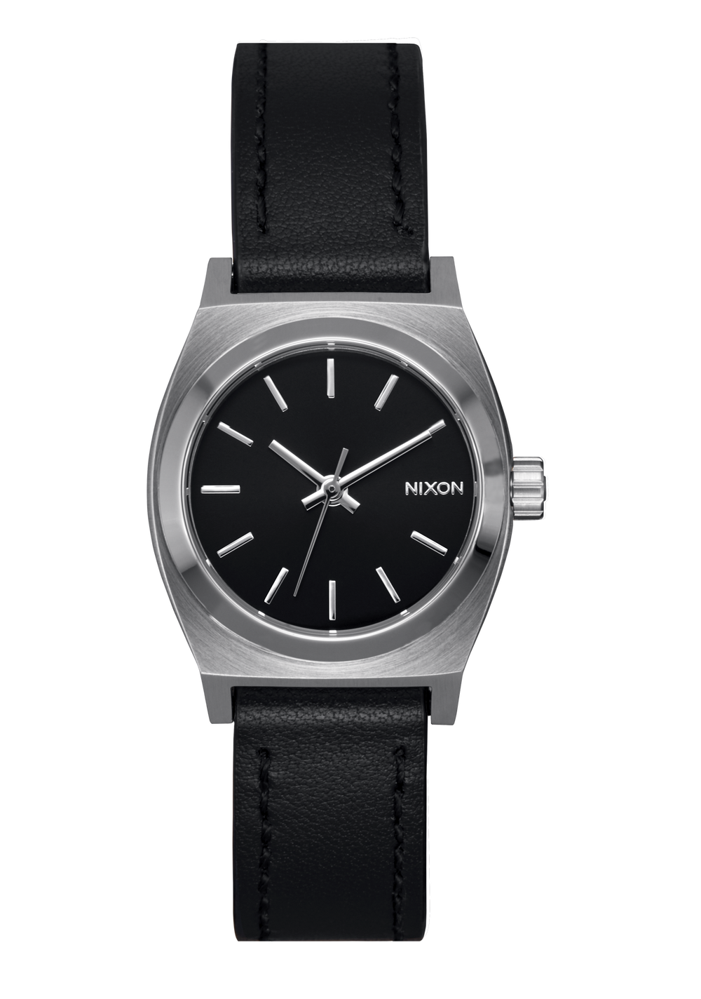 Nixon time deals teller leather strap