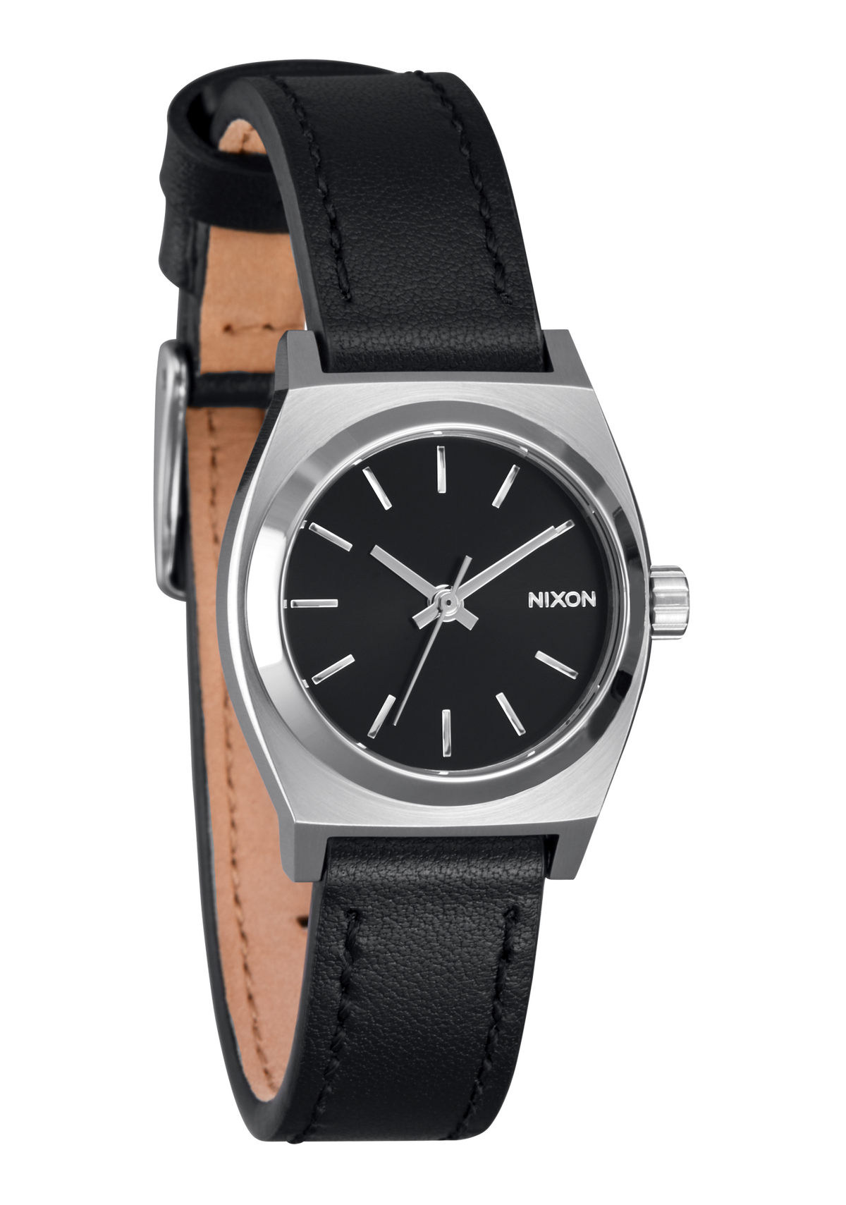 Small Time Teller Watch | Silver / Black | Women's Stainless Steel Small Time Teller Watch | Silver / Black | Women's Stainless Steel