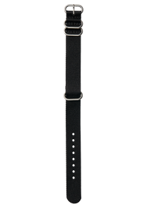 20mm Nylon #TIDE One Piece Band - Black View 1