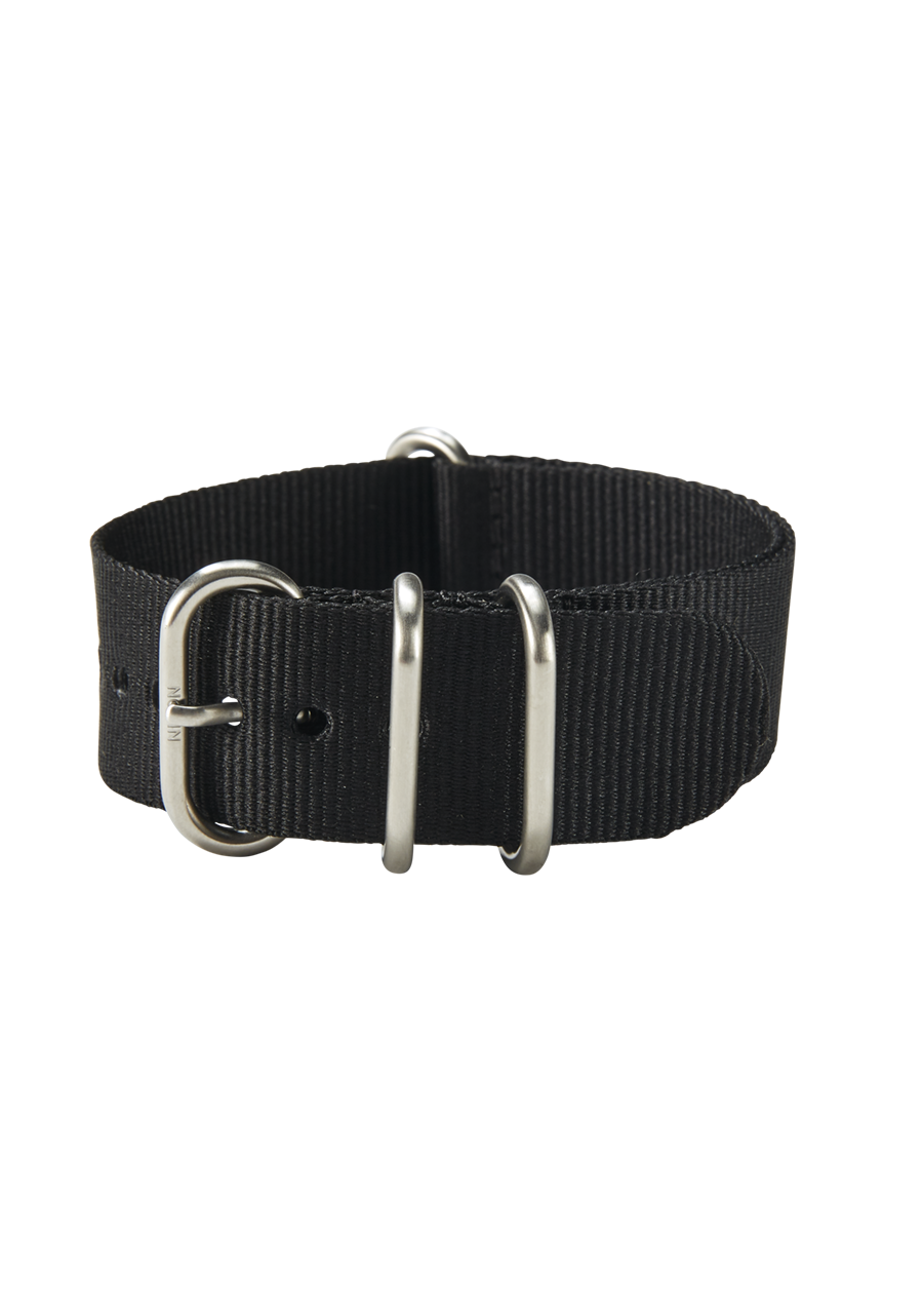 20mm Nylon #TIDE One Piece Band - Black View 2