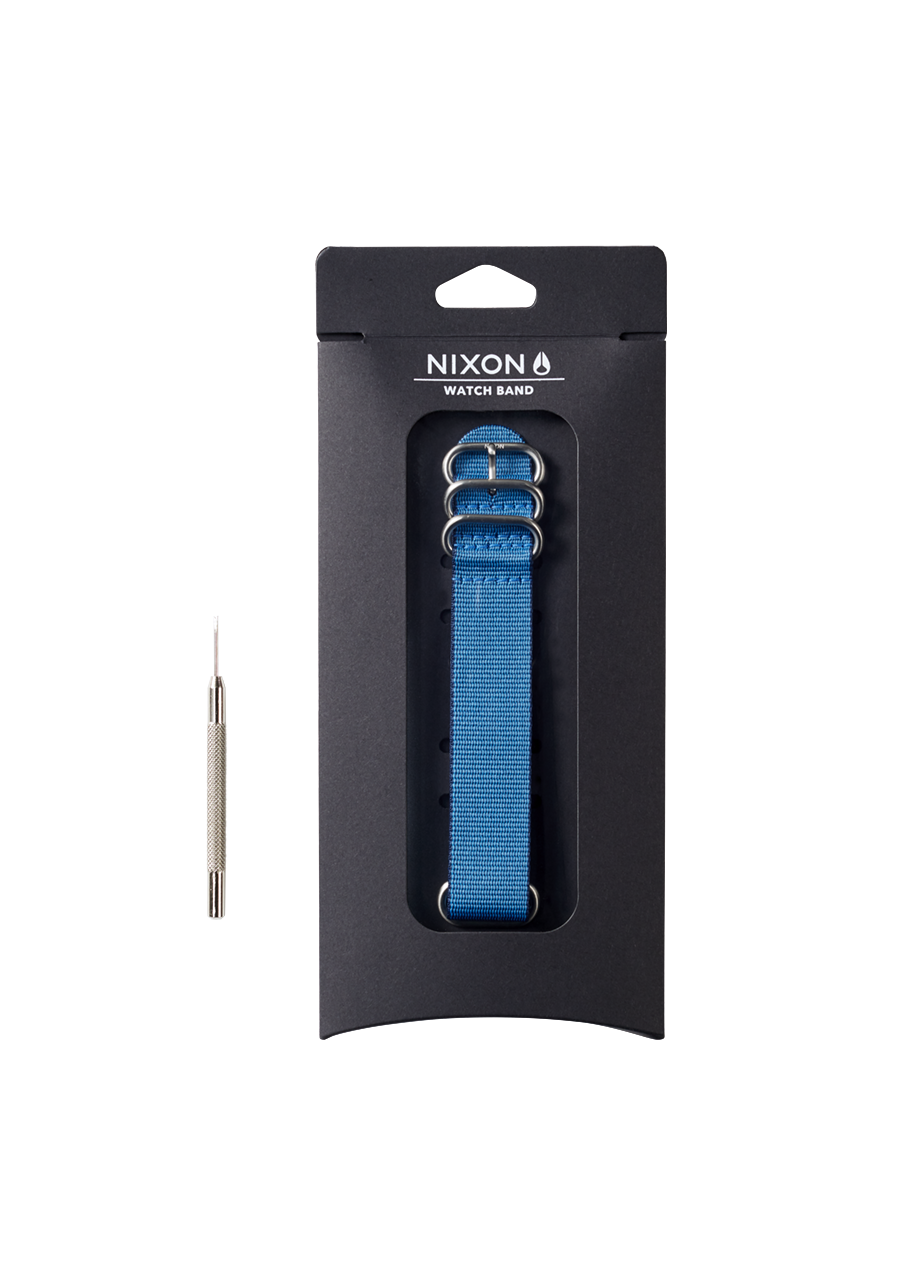 20mm Nylon #TIDE One Piece Band - Black View 3