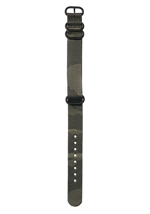 20mm Nylon TIDE NATO Band Khaki Black Nixon US