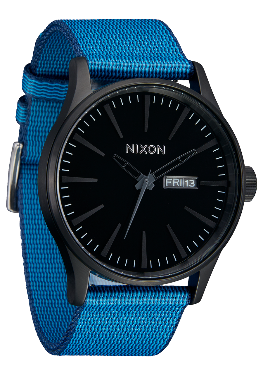 23mm Nylon TIDE Band Navy Black Nixon US