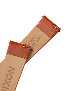 23mm Veg Tanned Leather Band - Saddle View 4