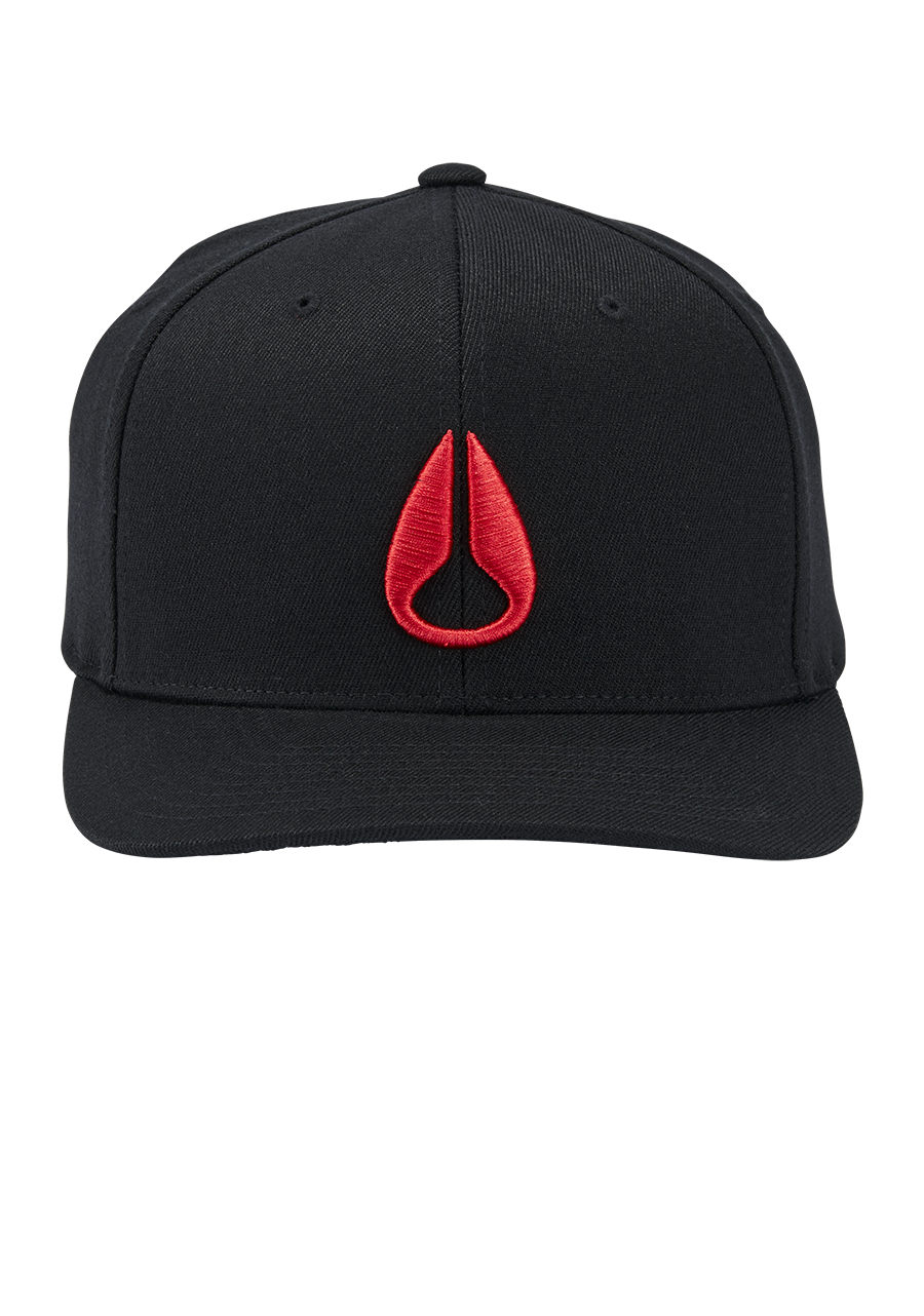 Deep Down Flexfit Athletic Fit Hat | Black / Red – Nixon US