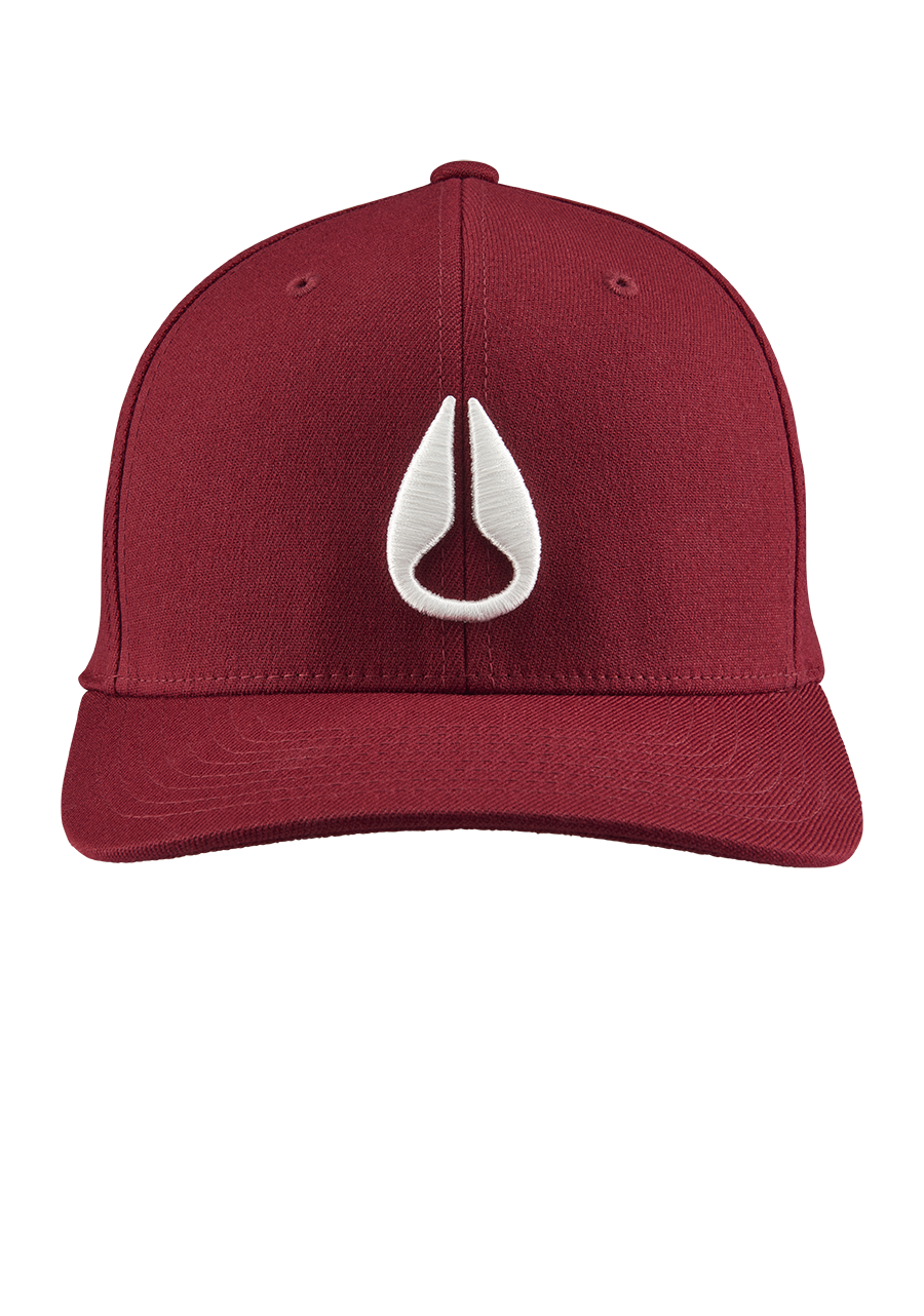 Deep Down Flexfit Athletic Fit Hat | Burgundy / White – Nixon US