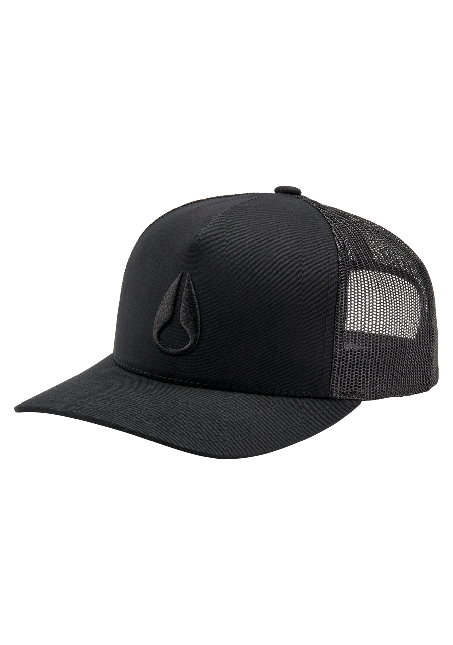 Iconed Trucker Hat Black Black Nixon US