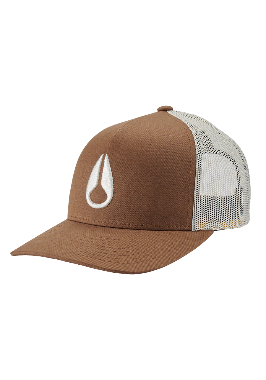 Iconed Trucker Hat - Brown / Off White View 1