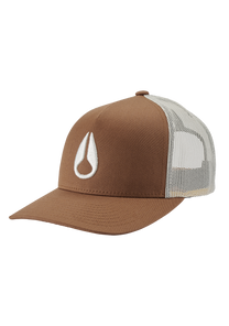 Iconed Trucker Hat - Brown / Off White View 1