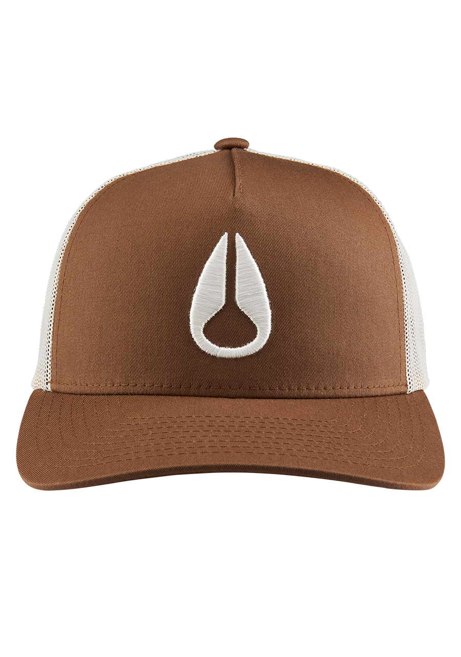 Iconed Trucker Hat - Brown / Off White View 3
