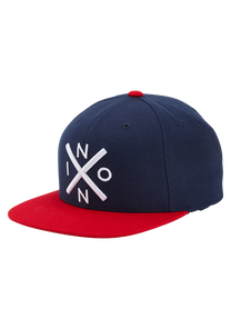 Exchange Snapback Hat - Navy / Red View 1