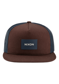 Team Trucker Hat - Navy / Brown View 3