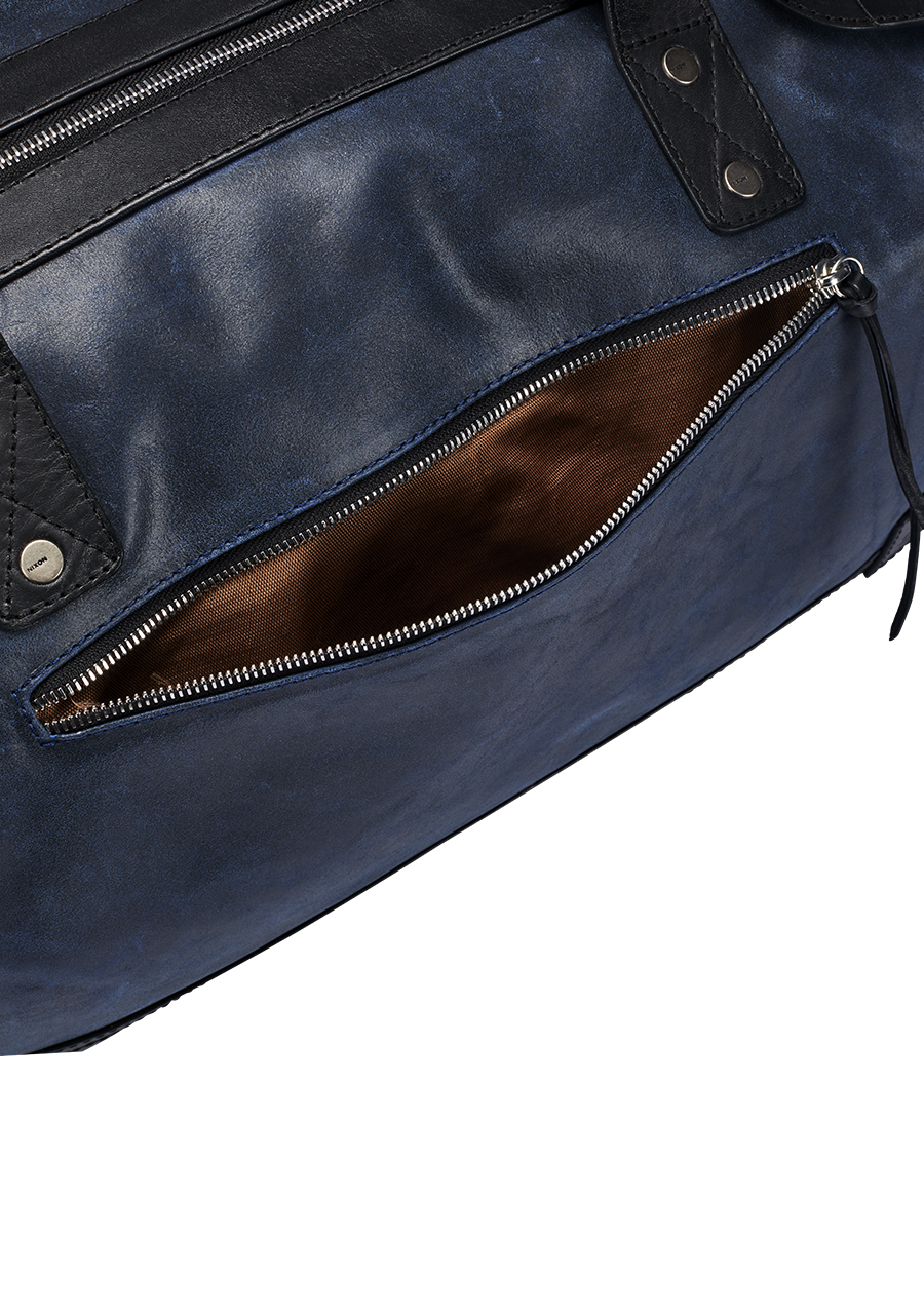 Desperado Duffle II | Navy / Black | Leather Luxury Bag – Nixon US