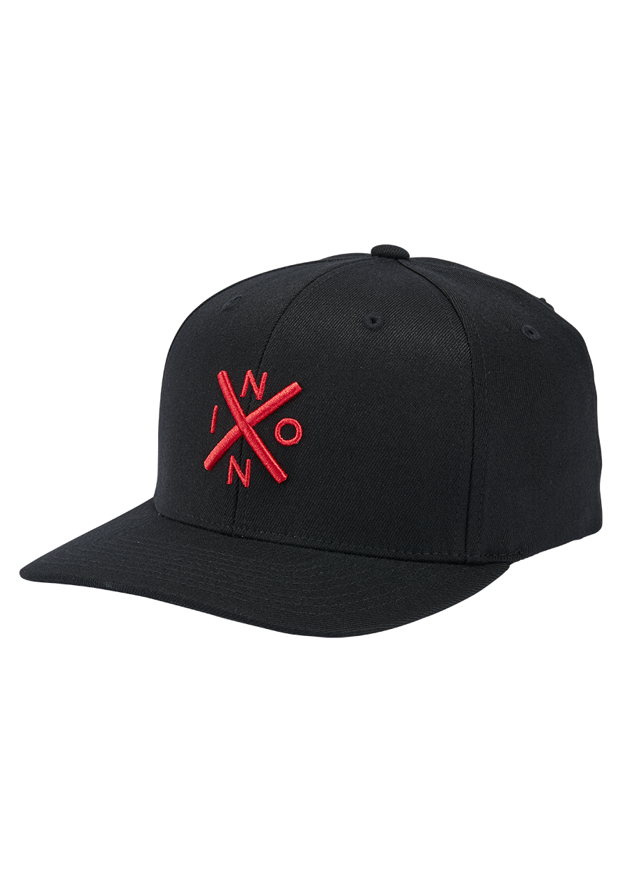 Exchange Flexfit Hat Black Red Nixon US