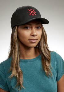 Exchange Flexfit Hat - Black / Red View 7