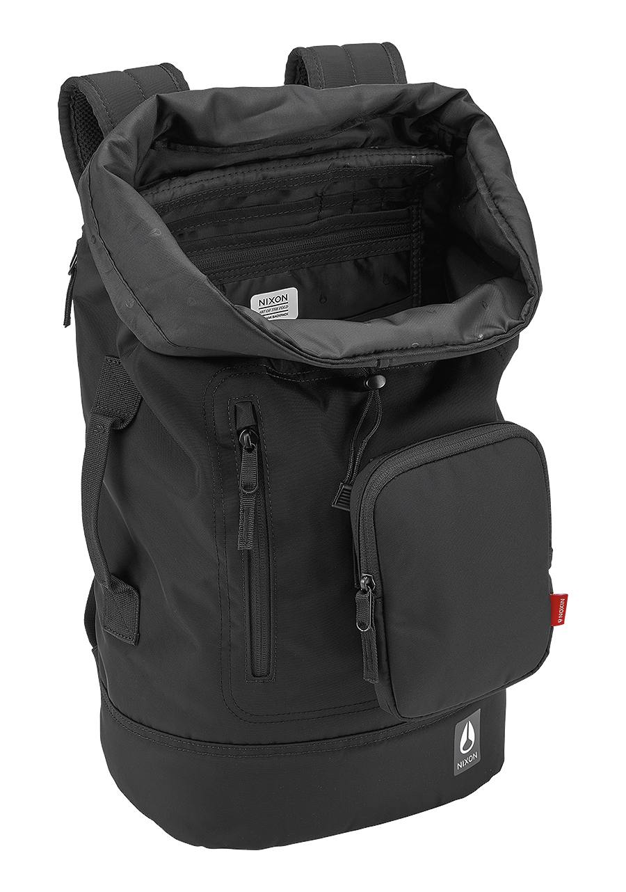 Origami Backpack - All Black Nylon View 3