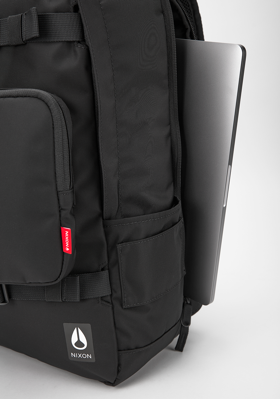 Smith Backpack - All Black Nylon View 4