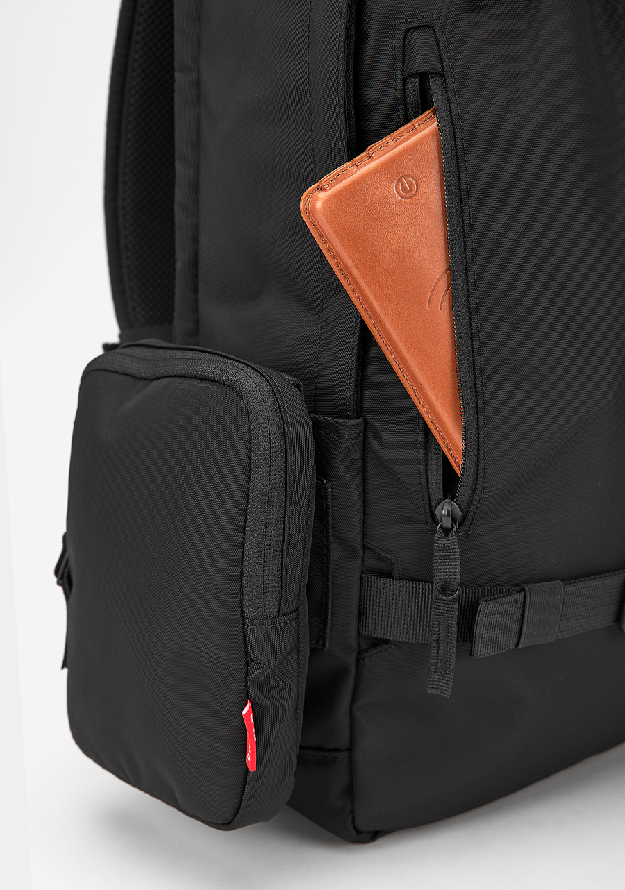 Smith Backpack - All Black Nylon View 5