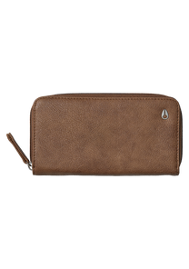 Tree Hugger Veg.Leather Large Wallet - Brown Wash View 1