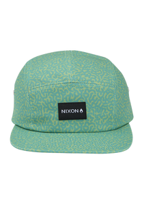 Mikey 5 Panel Hat - Squigg / Green View 3