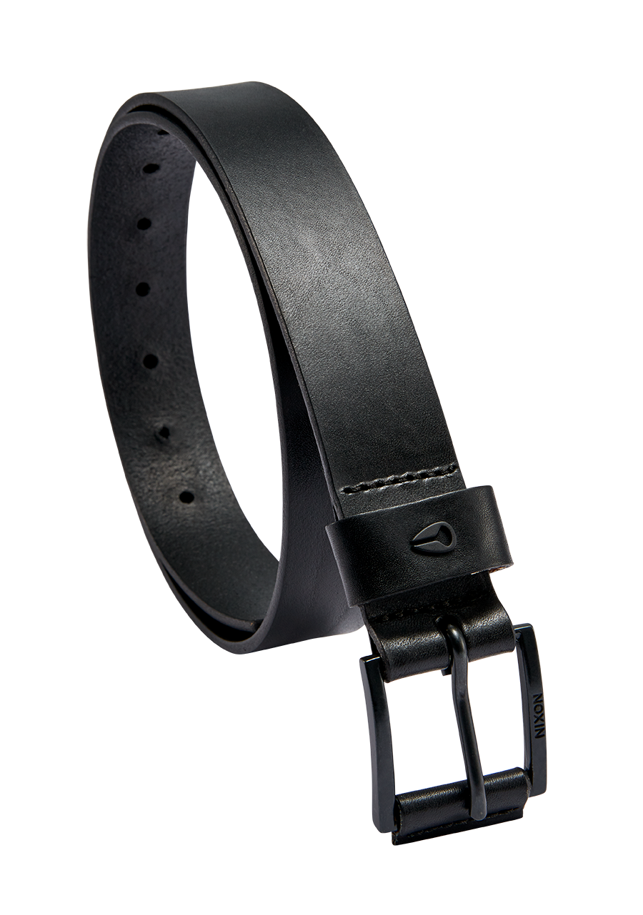 Black Leather Belt With Silver Buckle For Men In Canada