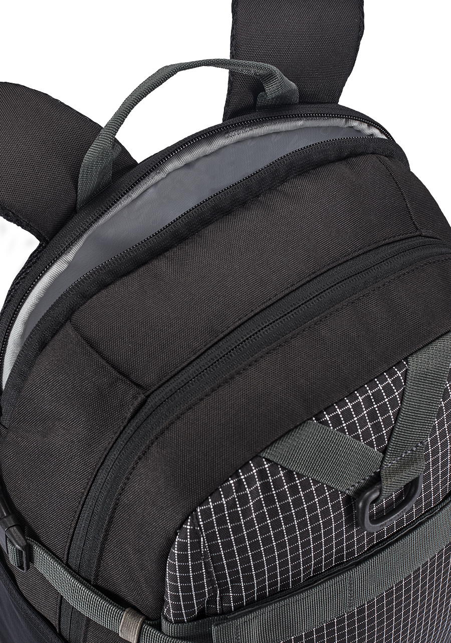 Gamma Backpack | Black / Charcoal | REPREVE Recycled Plastic Gamma Backpack | Black / Charcoal | REPREVE Recycled Plastic