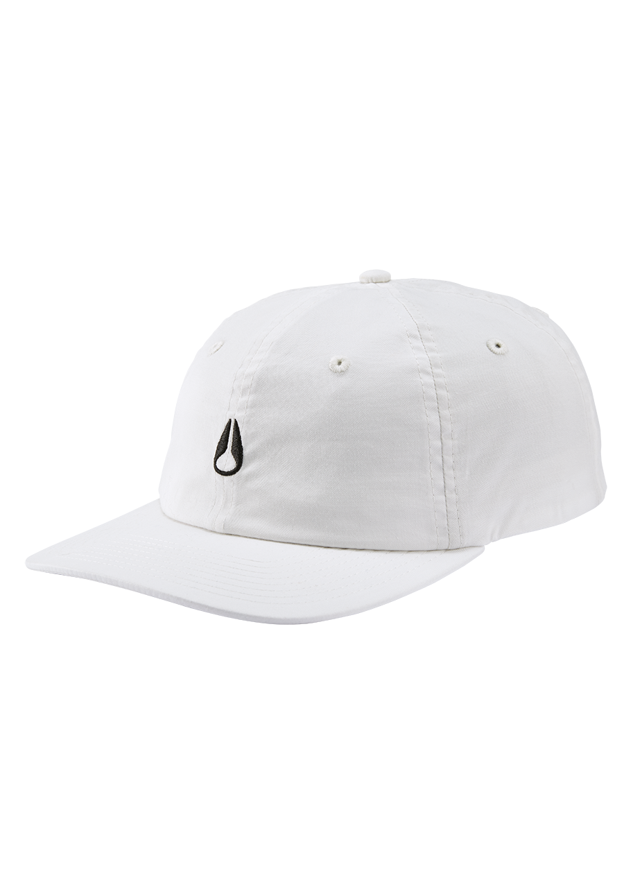Agent Strapback Hat - White / Black View 1