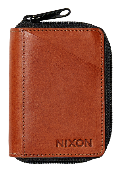 Orbit Zip Card Leather Wallet | Saddle – Nixon US