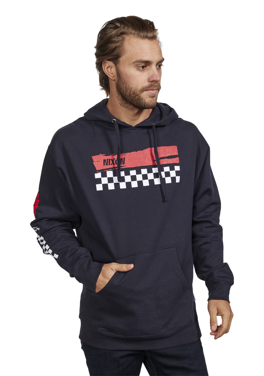 Circuit Hoodie - Navy / Red View 3