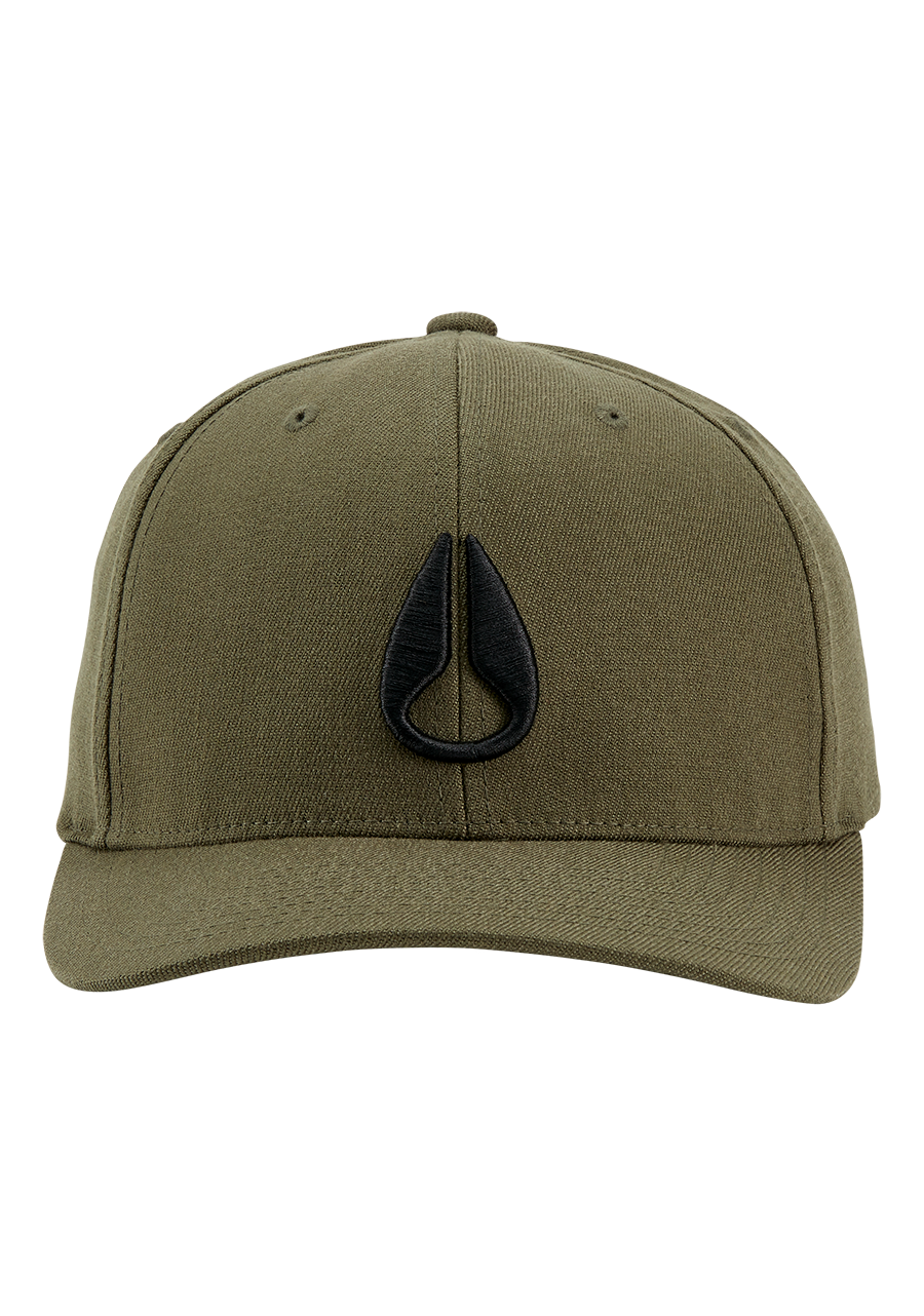 Deep Down Snapback - Olive View 3