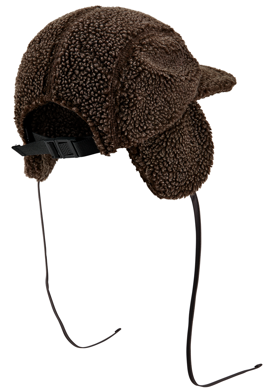 Babs Earflap Cap - Charcoal View 2