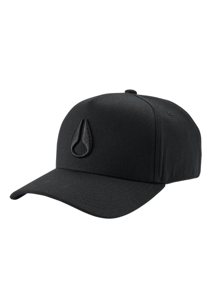 NIXON Watts Snapback Hat - Navy & White, One Size Adjustable Baseball Cap