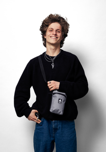 Day Trippin" Stash Bag - Heather Gray View 6