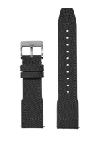 23mm Cordura Canvas Watch Band | Black | Replacement Watch Straps