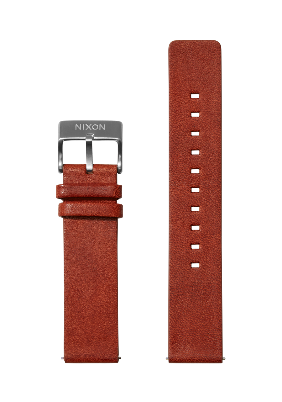 20mm Veg Tanned Leather Band - Brown View 1